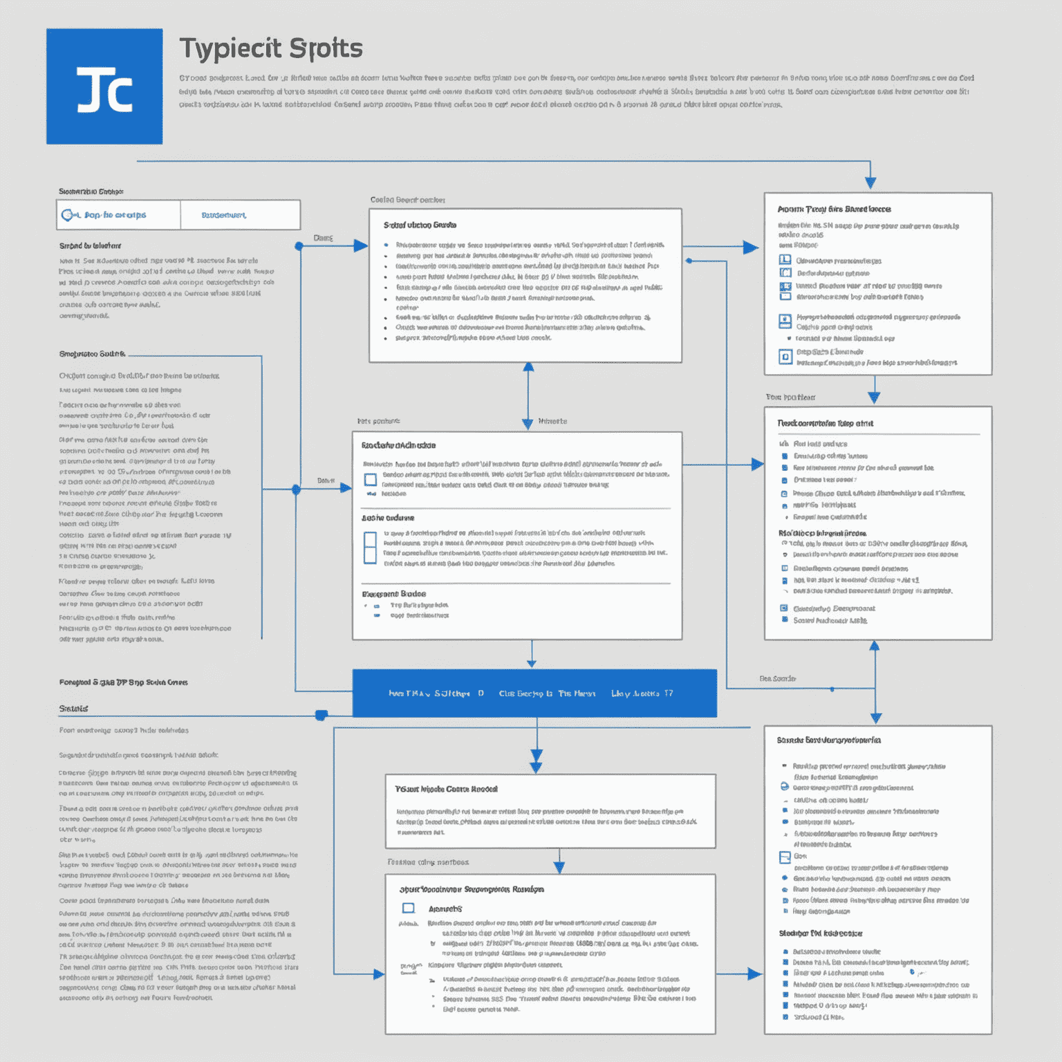 Interfaz de TypeScript con diagramas de tipos y estructuras de datos complejas